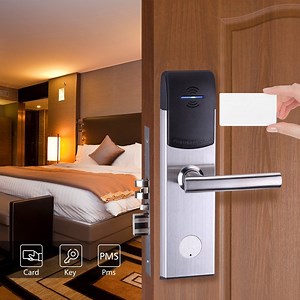 [Hot Item] Hotel Card Key Lock System RFID Door Lock with Key and Card