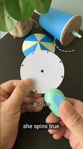 DIY Mini Carousel 🎠 How to Make a Spinning Paper Cup Toy | Satisfying Handmade Craft#diy#usa#shorts