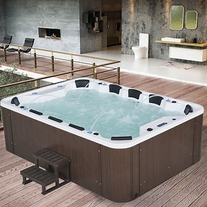 [Hot Item] 10 Sitting Garden Whirlpool Baths Adult Massage SPA Island Escape Hot Tubs Spas Balboa Whirlpool Hot Tub Outdoor