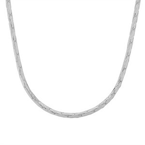 18" Sterling Silver Tempo Diamond Cut Boston Link Chain 3.04g
