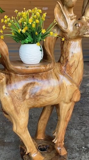 Super talent, How to do deer sculpture by hand skill from wood very nice with daily creative working, 🥰🦌 #Awesome #creative #daily #cow #sculpture #work #reels #reels2023 #reelsvideo #reelsfb #skills #talent #wood #woodwork #Super #woodworking #woodwork #wood #woodworker #deer #woodworker #woodart | Working Skill𓃥𓃠𓃰