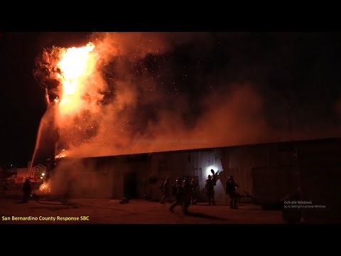 Colton Commercial Structure Fire. Tenth St x H St- July 17 2025
