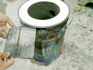 Amazing diy wood stove - How to make wood stove from iron paint bucket | M-Tube TV