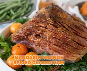 ✅ Full recipe > https://culinaryginger.com/mandarin-orange-spiced-glazed-ham/ This Mandarin Orange Spiced Glaze Ham is everything you will want for an easy Easter ham. A spiral cut, baked holiday ham is glazed with a delicious mandarin orange sauce and also flavored with delicious spices. #easter #easterham | Culinary Ginger - Authentic Recipes, Honest Ingredients