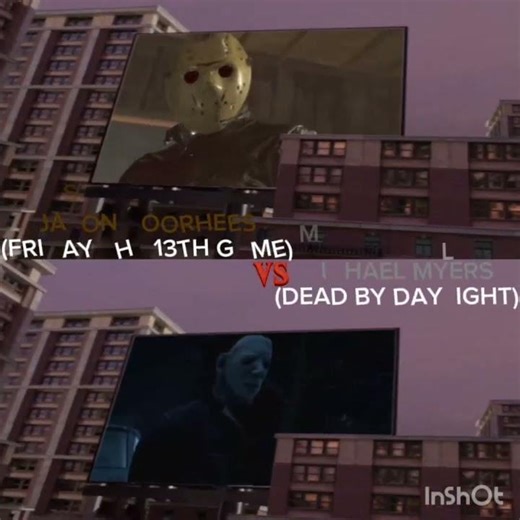 OC with ‎⁨‪@MohaMyers‬ jason voorhees (friday the 13th game) #vs michael myers (dead by daylight)