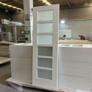 [Hot Item] White Interior Houses French Style Solid Core Wood Doors with Glass