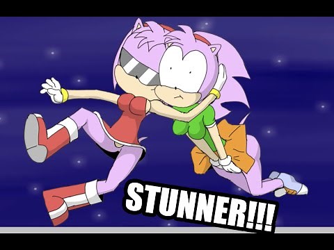 Amy Rose whoopin' a** for 4 minutes straight. (Happy 30th Birthday, Amy and Sonic CD!)