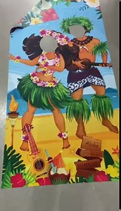 Amazon.com: Hawaiian Luau Party Decorations Tropical Luau Couple Photo Props Hawaiian Aloha Photo Background Banner with Rope for Hawaiian Luau Aloha Party Tropical Beach Party Favors : Toys & Games