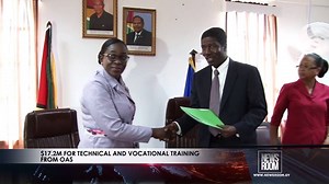 The Education Ministry received US$83,000 from the Organisation of American States (OAS) to boost training in technical and vocational studies. | News Room