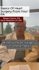 🫀 Our cardiac surgery PA, Robert Sachs, gives a quick break down on the basics of life after heart surgery this #hearthealthmonth. Learn more. | Keck Medicine of USC