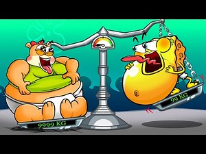 [ Animation] Sandy Became FAT! : Skinny to Very Fat || Spongebob Squarepants Animation