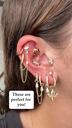 This stack? A whole mood #piercingideas #earrings #jewelryaddict #jewelrydesigner #giftideas | IMBER