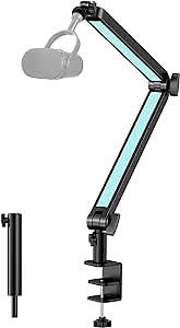 Blue Yeti Boom Arm - Mic Arm for Blue Yeti Microphone, Mic Arm Desk Mount with Extension Tube for Gaming Microphone and Most Condenser Mics, Premium Arm for Gaming and Streaming by YOUSHARES (Blue)