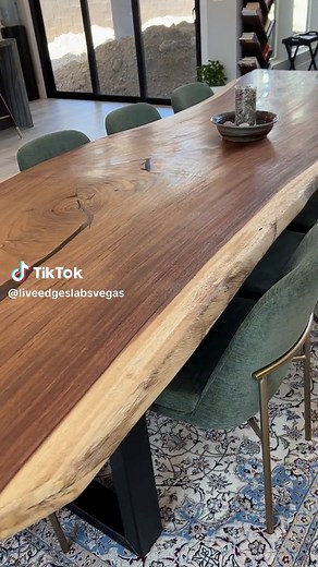 Natural art. Custom finishe wood table made right here in Vegas and delivered to your home. Come visit. 6000 S Eastern, 14J Tues-Sat 10-5. Liveedgeslabsoflasvegas.com