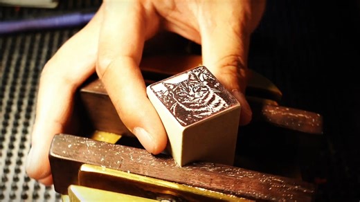 6.7K views · 150 reactions | Carving a #cat on stone In the hands of a skilled carver, a lifelike cat emerges on the stone and can be stamped repeatedly! #Sealcarving is an art form that involves engraving characters and patterns on hard materials such as jade, bamboo, wood and stone, etc. Its history can be traced back to ancient #China, where it was not only a practical skill but also a pursuit of high art. (cr: douyin 57772349) | T-Time HK | Facebook