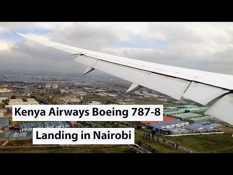 Kenya Airways Boeing 787-8 Landing in Nairobi (KQ 3 || JFK-NBO || 5Y-KZE)