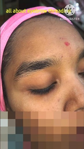 eyebrow threading before and after