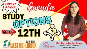 Study Options in Canada after 12th West Highlander has been helping...