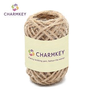 [Hot Item] Charmkey High Quality Jute Yarn Nature Fiber Crochet Yarn Ball