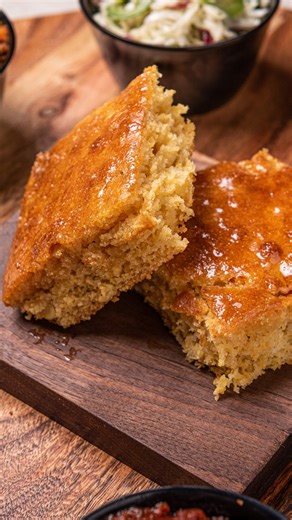 Oh, how that cornbread glistens ✨ Be like @johnnyscheatfoods and visit us at our San Jose location. Tap the link to #getSauced now. https://bit.ly/2IULvKT #getsauced #sauced #saucedbbq #saucedbbqandspirits #bbq #foodie #livermore #sanjose #orangeCA #sacramento #walnutcreek #elsegundo | Sauced BBQ & Spirits