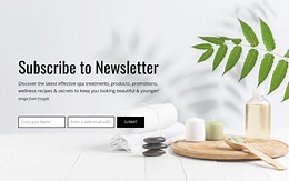Subscribe to newsletter - HTML Template by Nicepage