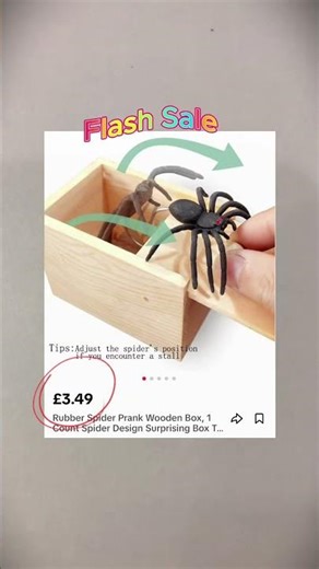 Creepy spider prank box: perfect gag toy for surprising friends #giftideas