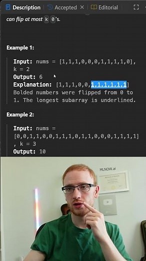 The Sliding Window Algorithm Explained - Max Consecutive Ones III - Leetcode 1004 - Python