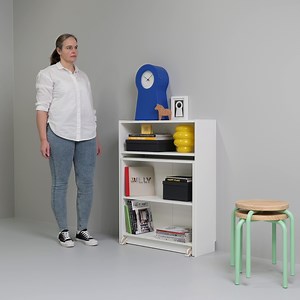 IKEA BILLY/EKET Bookcase with Foldable Desk Transformation Demo | Space-Saving Furniture Solution