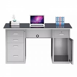 [Hot Item] Metal Tables Entry Console Long Console Steel Table with 3 Drawers