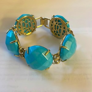 Kendra Scott Cassie Bracelet Turquoise Magnesite Gold