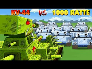 KV-44 VS 1000 Ratte - Cartoons about tanks
