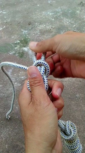 Tying Hammock Knot. Have you learned it. #reel #ropework | FanDi Cam4U