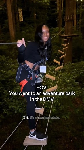 Washington DC Bucket List | 📍The Adventure Park at Sandy Spring has ziplining, climbing obstacle courses, and they have adults-only nights on certain days 🧗🏾‍♀️ Who's... | Instagram