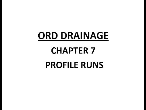 ORD Drainage - Chapter 7 - Profile Runs