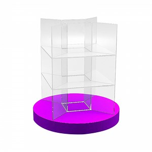 [Hot Item] Acrylic Shoe Bag Display Rack, Clothing Store Window Display Rack, Colorful Multi-Layer Storage Rack