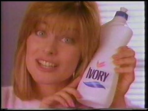 Vintage 1988 Commercial - Ivory Dishwashing Liquid