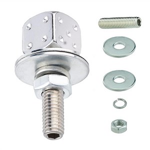 [Hot Item] Aluminum (Silver) Dice Nut, Bolt Motorcycle License Plate Fastening Kit