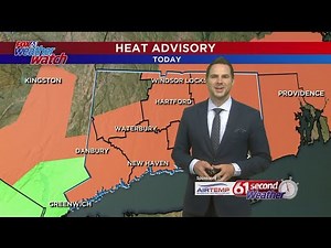 61 Second Weather: Heat advisory continues, showers possible