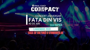 🎸”Fata din vis” ajunge la Cluj! După 40 de ani de la lansarea hitului, ne întâlnim la Casa de Cultura a Studentilor , Cluj-Napoca pe data de 5 noiembrie, duminică, ora 19:30! 🎸Așteptăm cu drag să ducem povestea mai departe și suntem siguri că ne vom simți foarte bine alături de voi, așa cum ne simțim de fiecare dată! Vă mulțumim pentru energia superbă pe care ne-o transmiteți! 🎟️Bilete: https://m.iabilet.ro/bilete-cluj-napoca-compact-paul-ciuci-fata-din-vis-40-de-ani-aniversar-84795/ | Compac