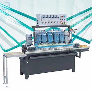 [Hot Item] Automatic Craft Glass Beveling Edging Corner Machinery Straight Line Glass Mirror Edge Polishing Chamfering Machine for Glass Processing