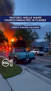 A KSL viewer, Steven Colunga, documented the fire at the Wells Ward meetinghouse early Sunday morning. READ MORE: https://ksltv.com/?p=650146 | KSL 5 TV