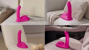 Riding Grinding Thrusting Dildo Vibrator - Remote Control Sex Grinders with 9 Thrusts & Vibrations for Clit Perineum G Spot Stimulation, Women Female Sex Toy Adult Toys & Games Sex Machine Dildos