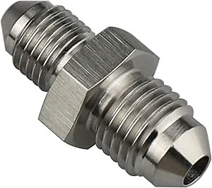 Stainless Steel -3 AN Male Flare to AN4 Male Union Brake Hose Fitting Connector