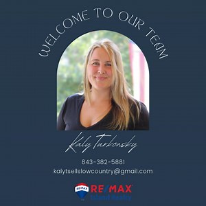 RE/MAX Island Realty is proud to introduce Kaly Turkowsky, your dedicated Realtor blending passion, sales expertise, and a deep-rooted commitment to serving clients in the vibrant world of real estate. Kaly brings an exceptional track record in sales, and her diverse background makes her a refreshing addition to the property transaction process. Originally hailing from the picturesque state of Pennsylvania, Kaly has called the stunning coastal oasis of Hilton Head Island, South Carolina home sin