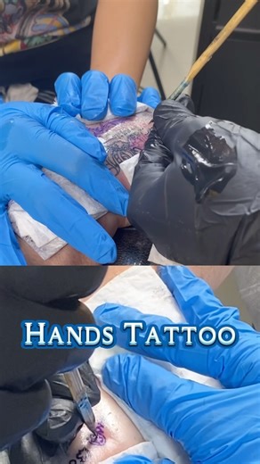 Hands Tattoo 🤘🏽🖐🏻✌🏻#handstattoo #tattoopatong #tattoophuket #bambootattoo | Joker Brothers Tattoo Studio