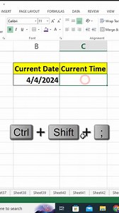 Current date in ms excel | Current time in ms excel | Excel Interview Question | #msexceltips #shorts #viral #reels | #excel #MSExcelshortcut | ms Excel hacks | #excelshortcutkeys #deepakyadavsir | Microsoft Excel | Data entry in ms excel | #DataEntry | date and time shortcut key in ms excel | Deepak Yadav Sir