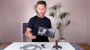 HPUFKOT Kitchen Faucet with Pull Down Sprayer Multitask Mode Single Handle High Arc Pull Out Kitchen Sink Faucet Offers Efficient Cleaning for RV, Hand Shower Head, 59" Stainless Steel Shower