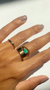 A PISCES PALETTE ━ ◮ *₊ Dive into your Pisces alignments and infuse a pop of color into your winter mix. What connects emeralds with Pisces? It’s the season for growth and alignment—so stack those rings on. ✨ Bario-neal.com ✨ #handcraftedrings #mindfulluxury #emeralds #emeraldjewelry #pisces #piscesjewelry | Bario Neal Jewelry