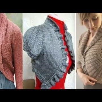 Short sweater design for girls /woolen Sweater for woman /Knitting sweater / Woman Cardigans