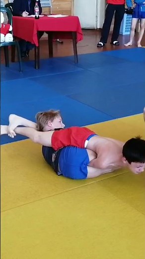 Kids Wrestling. Artem in blue.